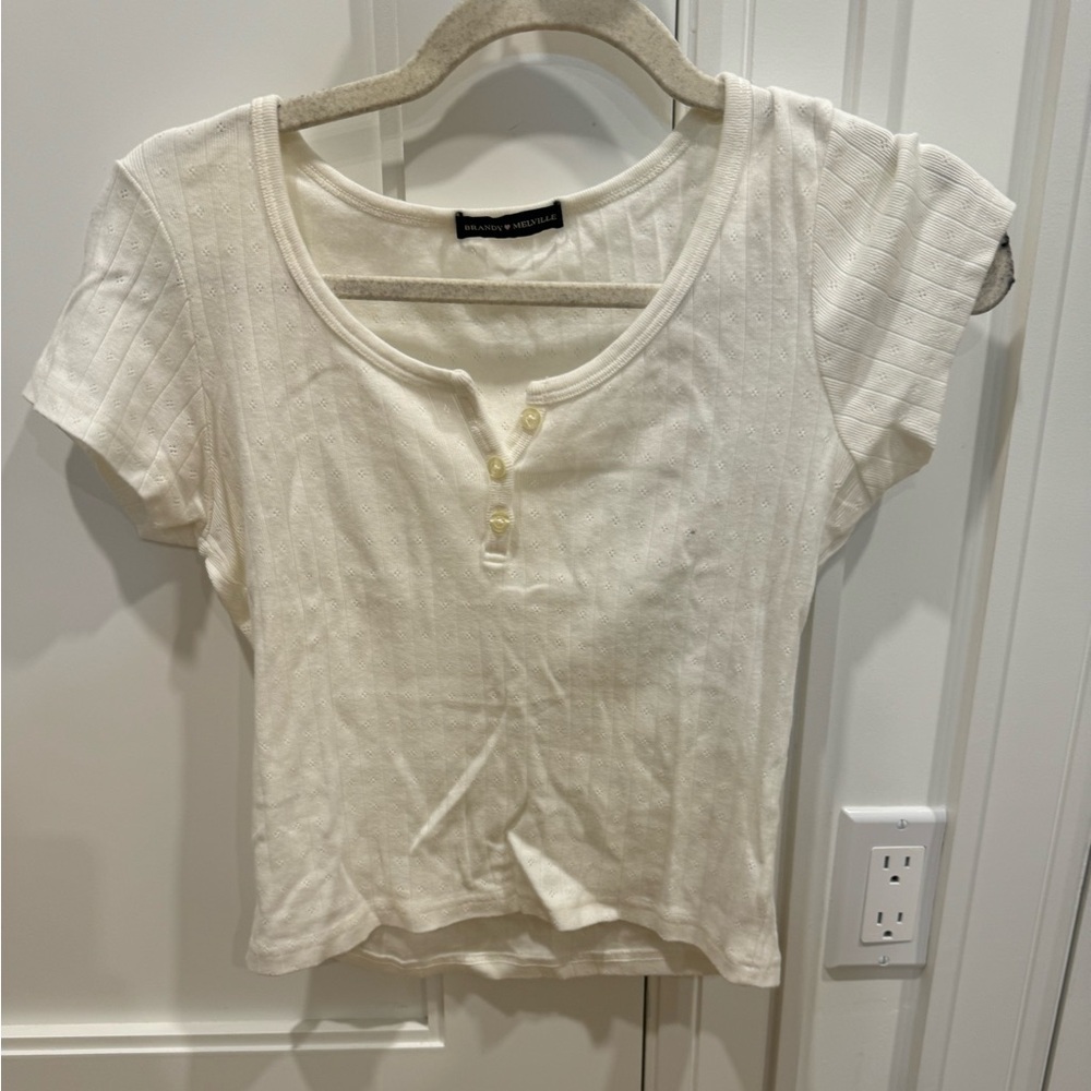 Brandy Melville 
Never worn 
Pointelle